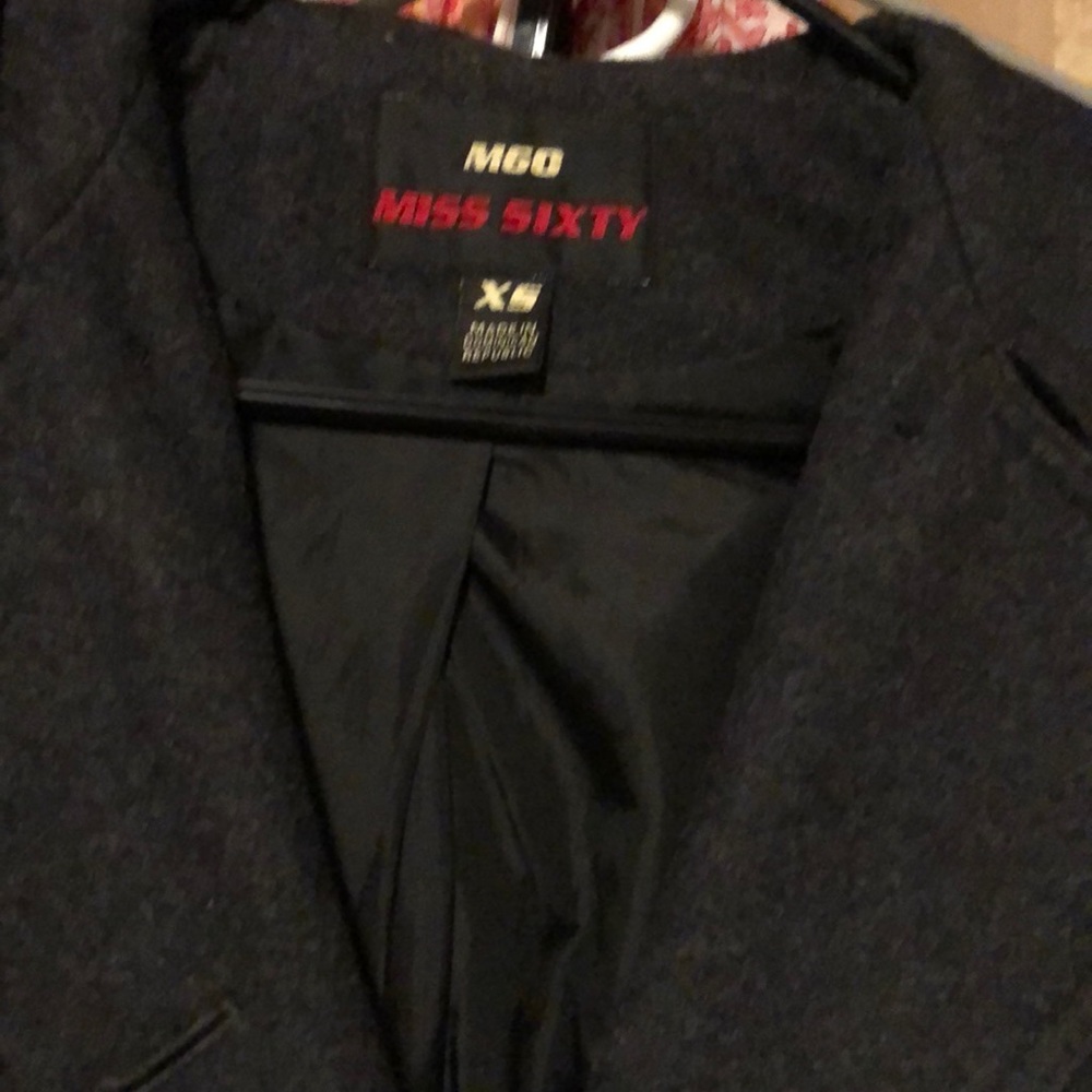 Miss Sixty  pea coat with hood and belt